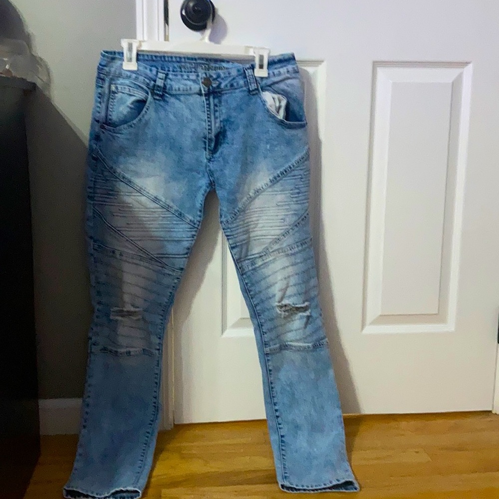 Biker jeans